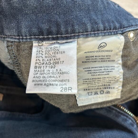 AG Farrah Skinny Jeans 28R Dark Wash Contour 360 High Rise Stretch Denim - Picture 7 of 11